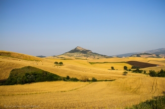 Wheat and hay fields nearly Cairano, Avellino, Italy